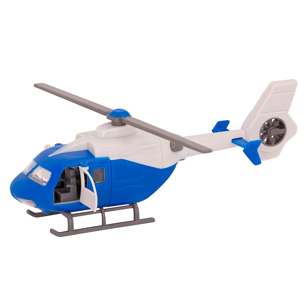 Helicoptero pequeño de juguete azul y blanco - WH1196Z Micro helicopter DRIVEN by Battat