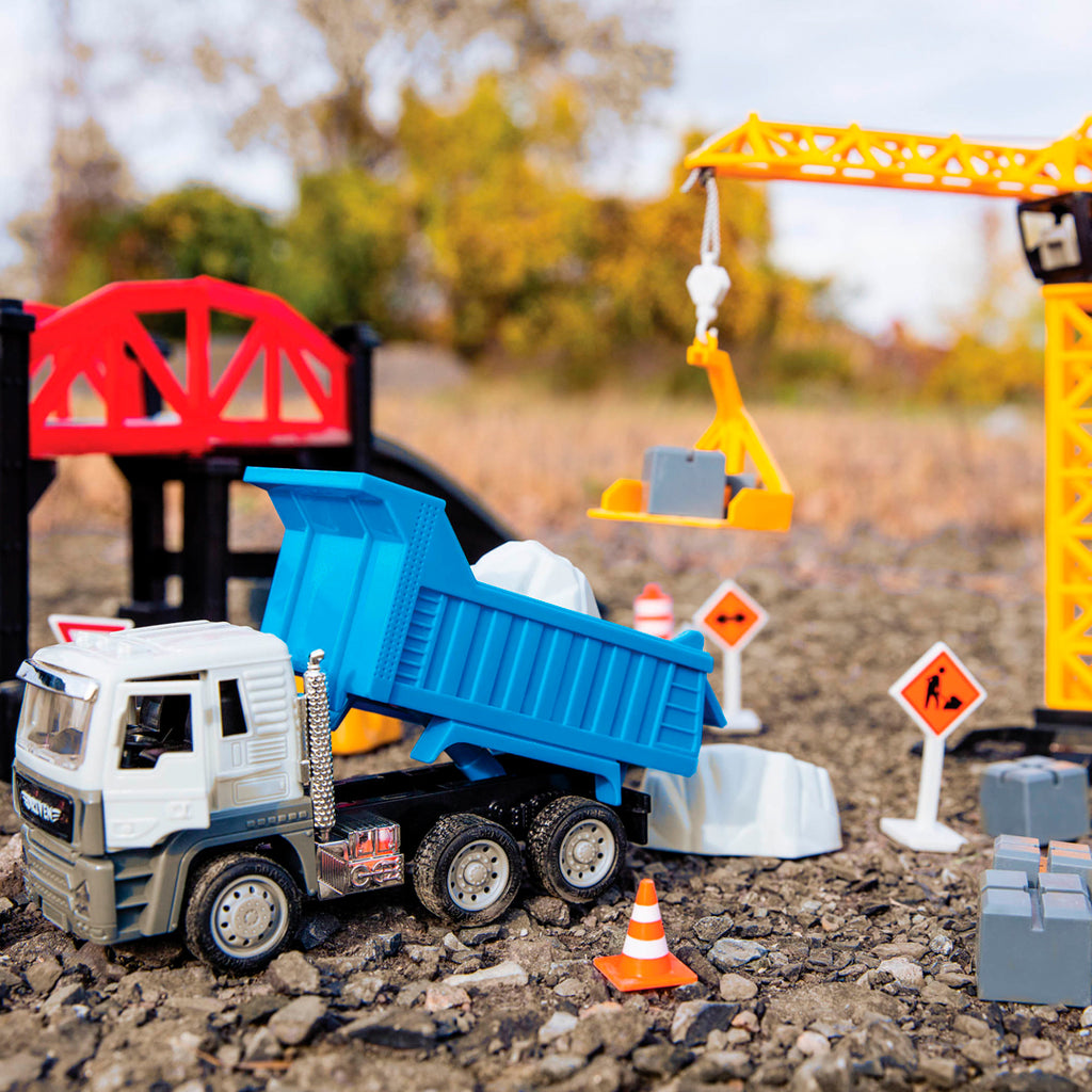 paisaje vehiculo de juguete en construccion- wh1230Z construction crane play set